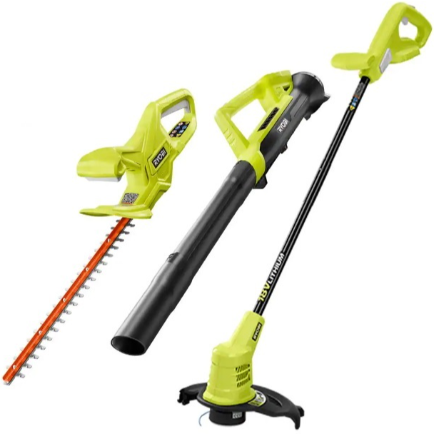 Ryobi ONE+ 18V Cordless String/Hedge Trimmer & Blower