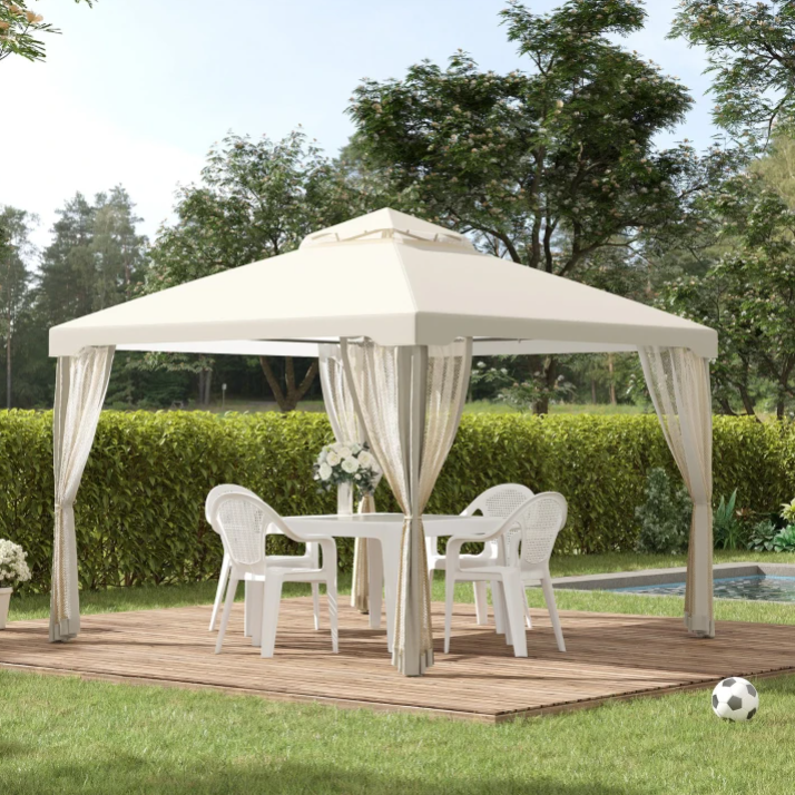 2-Tier Roof 10' x 10' Patio Gazebo