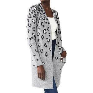 Nine West Women’s Jacquard Long Cardigan