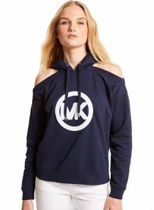 Michael Kors Women's Logo Cut Out Hoodie