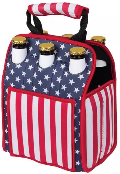 USA Flag Grab & Go Bottle Cooler