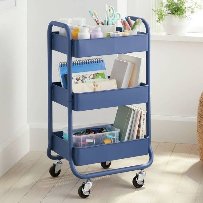 3-Tier Metal Utility Cart