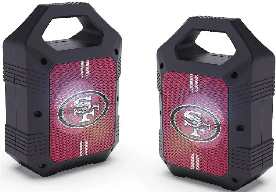 NFL Set of 2 Bluetooth Wireless Speakers