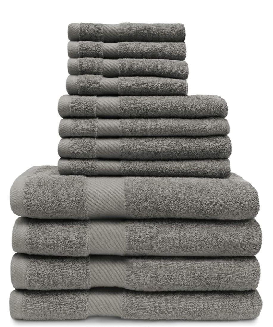 12-Piece Cotton Towel Set