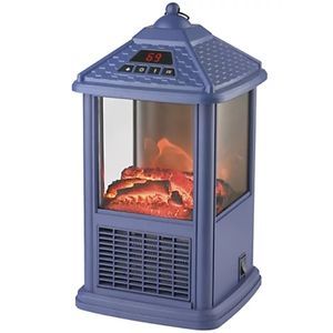 Tabletop Lantern Heater w/ Flame Effect & Remote