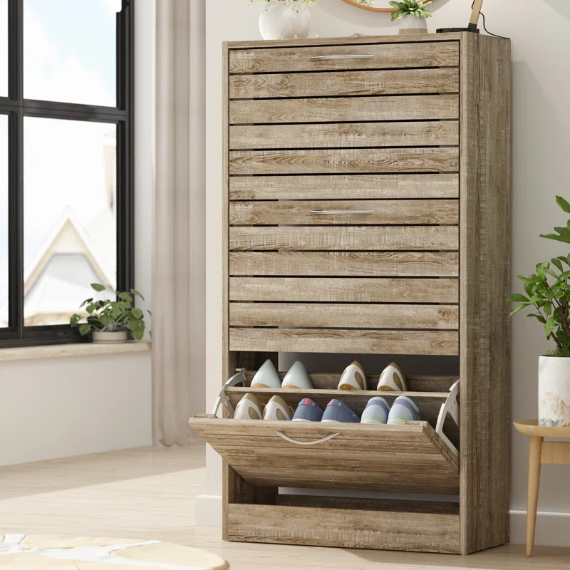 18-Pair Shoe Storage Cabinet