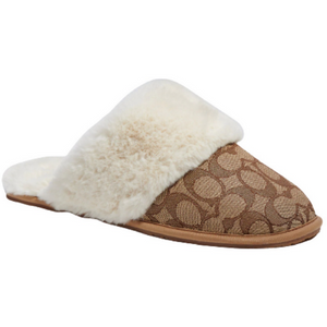 Coach Women's Faux Fur Slippers