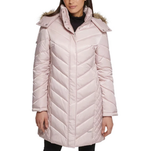 Kenneth Cole Women's Hooded Puffer Coat