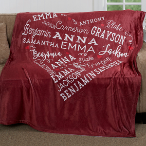 Personalized Heart Blanket