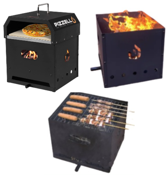 4-in-1 Outdoor Pizza Oven, Grill & Firepit