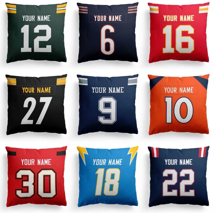 Personalized Football Pillow Covers