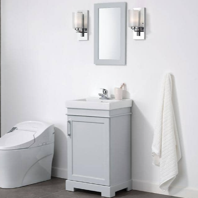 Bathroom Vanity w/ Sink & Mirror