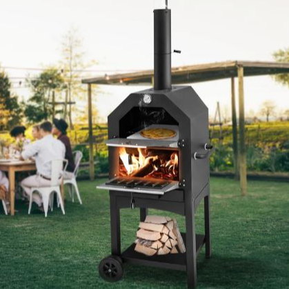 Steel Freestanding Wood-Fired Pizza Oven