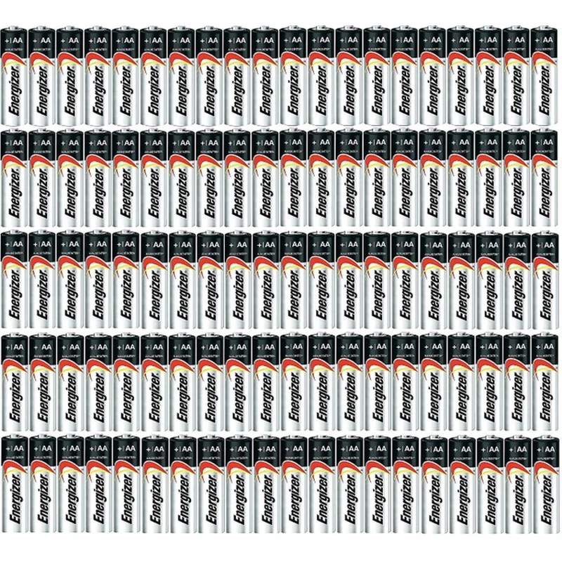 100-Pack Energizer Max Aa & Aaa Alkaline Batteries