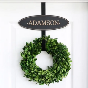 Personalized Door Wreath Holder