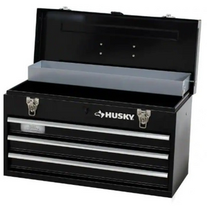 Husky 3-Drawer Portable Tool Box w/ Tray