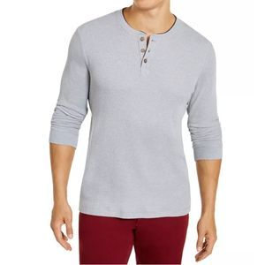 Club Room Men's Thermal Henley Shirt