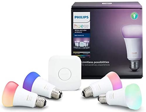 Philips Hue A19 LED Smart Lighting Starter Kit