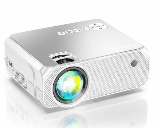 Portable 1080p Wi-Fi Mini Projector w/ Built-in Speaker