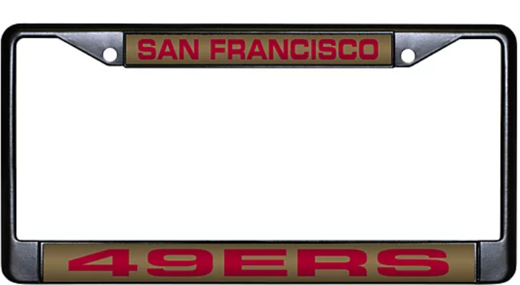 NFL Laser License Plate Frame