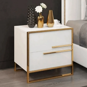 Contemporary Wood 2-Drawer Nightstand