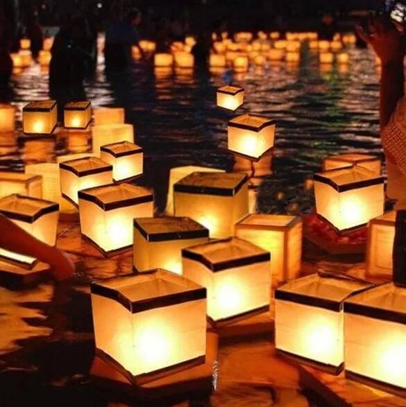 Set of 20 Floating Candle Lanterns