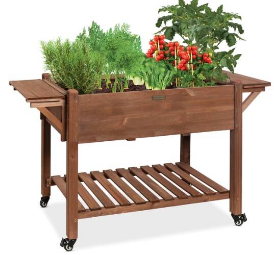 Wood Raised Garden Bed