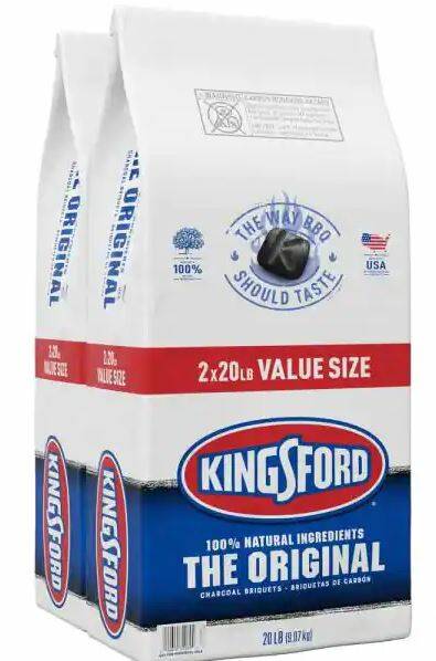 2-Pack Kingsford 20 lbs. BBQ Charcoal Briquettes