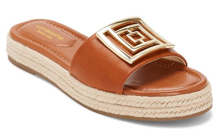 Liz Claiborne Womens Farley Slide Sandals