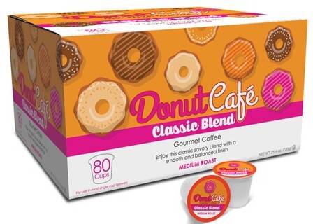 80-Count Donut Cafe Classic Gourmet Coffee Single Cup