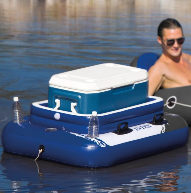 Intex Inflatable Mega Cooler w/Lid & Cupholders