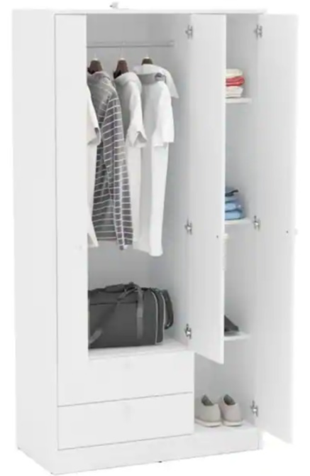 3-Door Wardrobe Cabinet