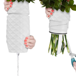 Smart Drain & Trim Flower Vase