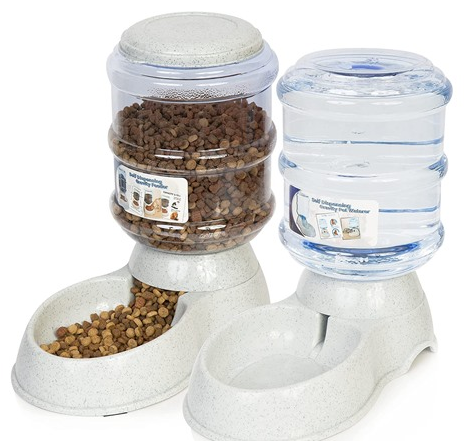 Automatic Self-Dispensing Pet Feeder & Water Dispenser