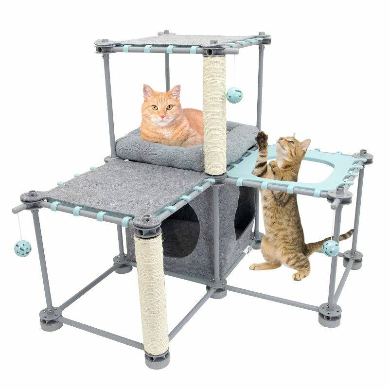 Felt Cat Play Tower