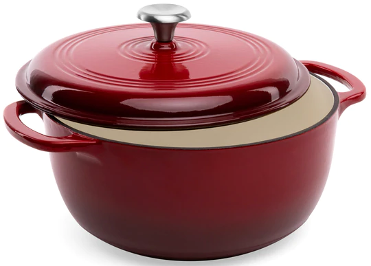 Nonstick 6-Qt Cast-Iron Dutch Oven