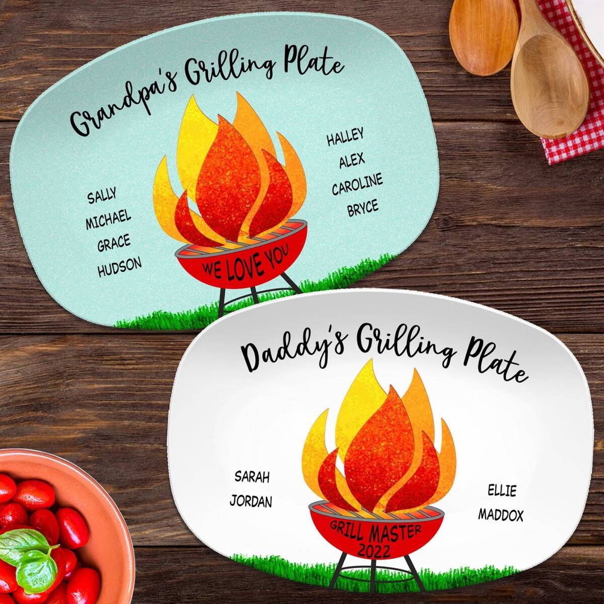 Personalized BBQ Grilling Platter