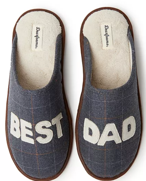 Dearfoams Best Dad Slippers