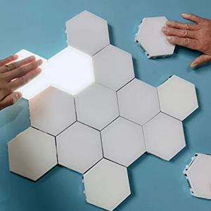 5-Pack Hexagonal LED Touch Wall Night Lights