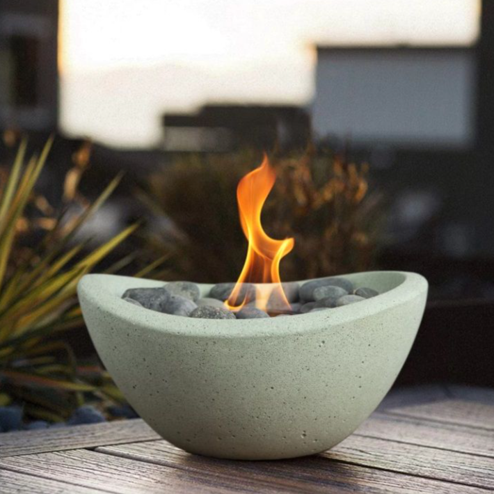 Concrete Tabletop Fireplace