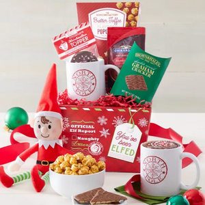 Christmas Elf Chocolate Gift Basket