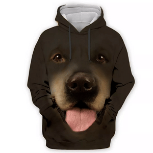 Men's Dog Graphic Pullover Hoodie