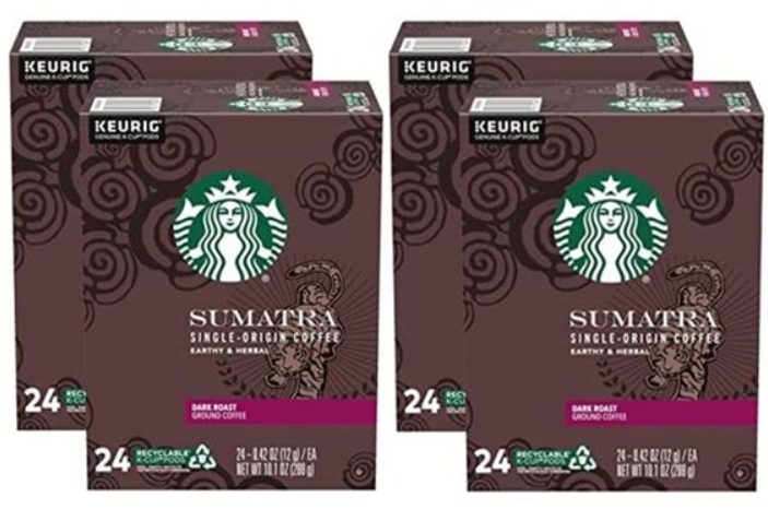 96-Count Starbucks Sumatra Coffee K Cups