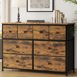 Wood 8-Drawer Dresser