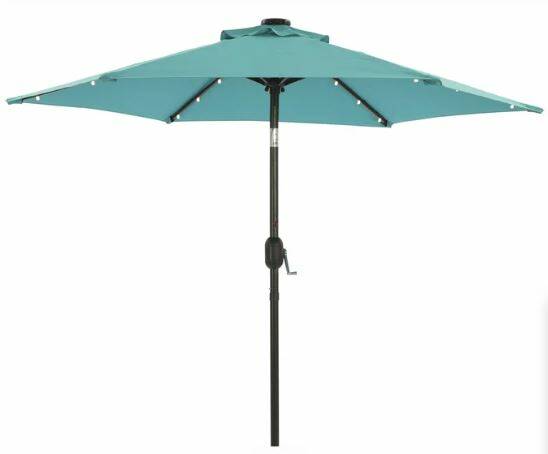 Outdoor 90'' Lighted Market Umbrella