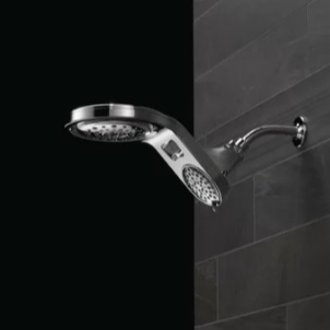 Chrome HydroRain Adjustable Dual Shower Head