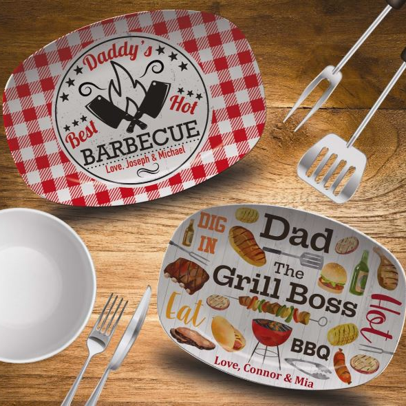 Personalized BBQ Grill Platter