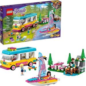 487-Piece LEGO Friends Forest Camper Van & Sailboat