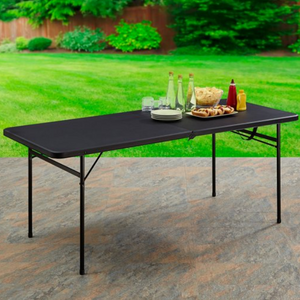 Mainstays 6' Bi-Fold Plastic Folding Table