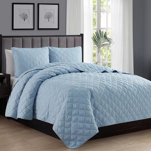 Swift Home Diamond-Stitch Queen Quilt Set